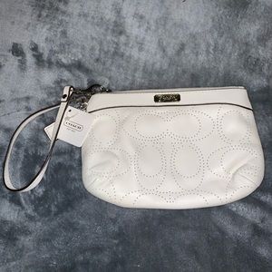 Coach Wristlet, White.